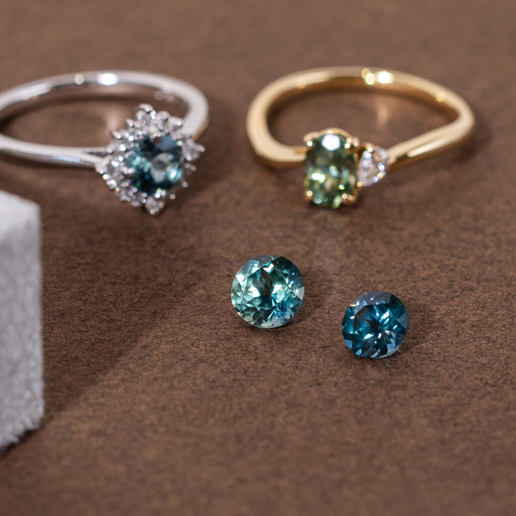 teal sapphires